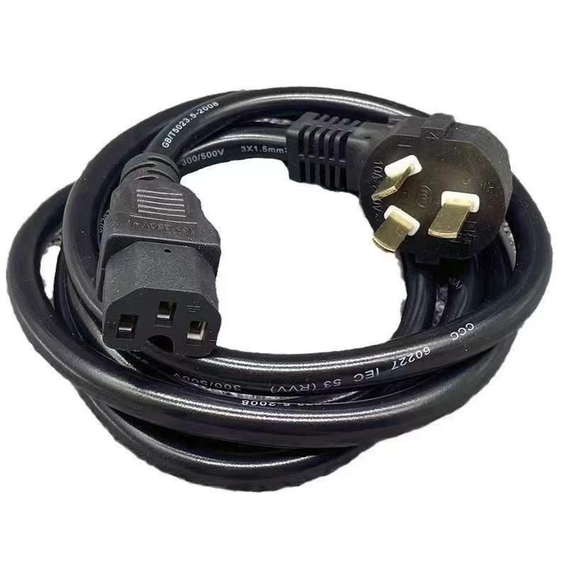 3000瓦大功率多功能炒锅电饭锅电水壶三孔品字尾电源线软皮抗拉 - 图3