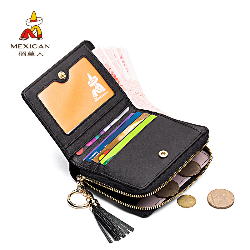 稻草人女士短款2020简约韩版小钱包 稻草人语梵钱包