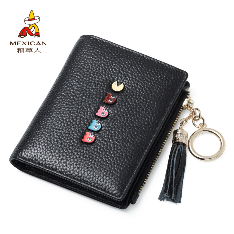 稻草人女士短款2020简约韩版小钱包 稻草人语梵钱包