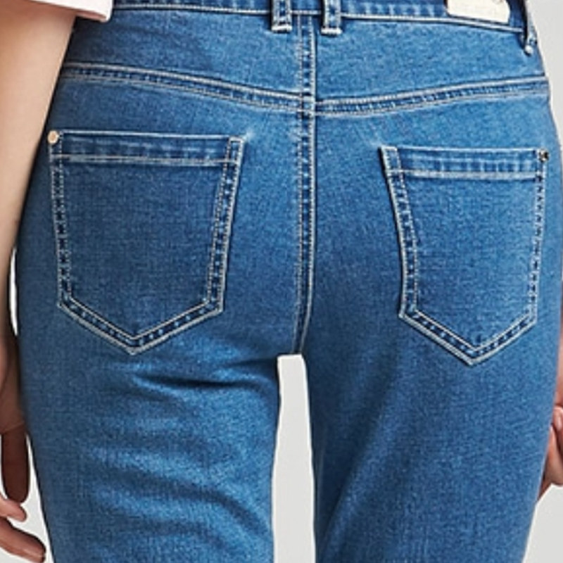 【断码xs】艾格2020新品冬季牛仔裤 艾格银座牛仔裤