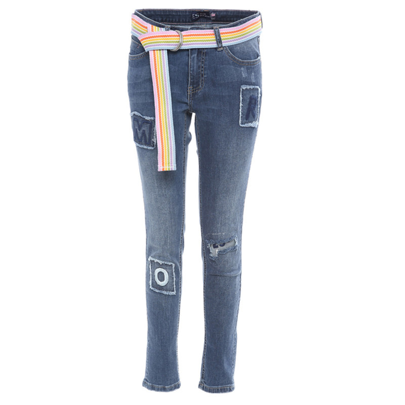 艾格官方旗舰店2020夏季时尚牛仔裤 艾格银座牛仔裤