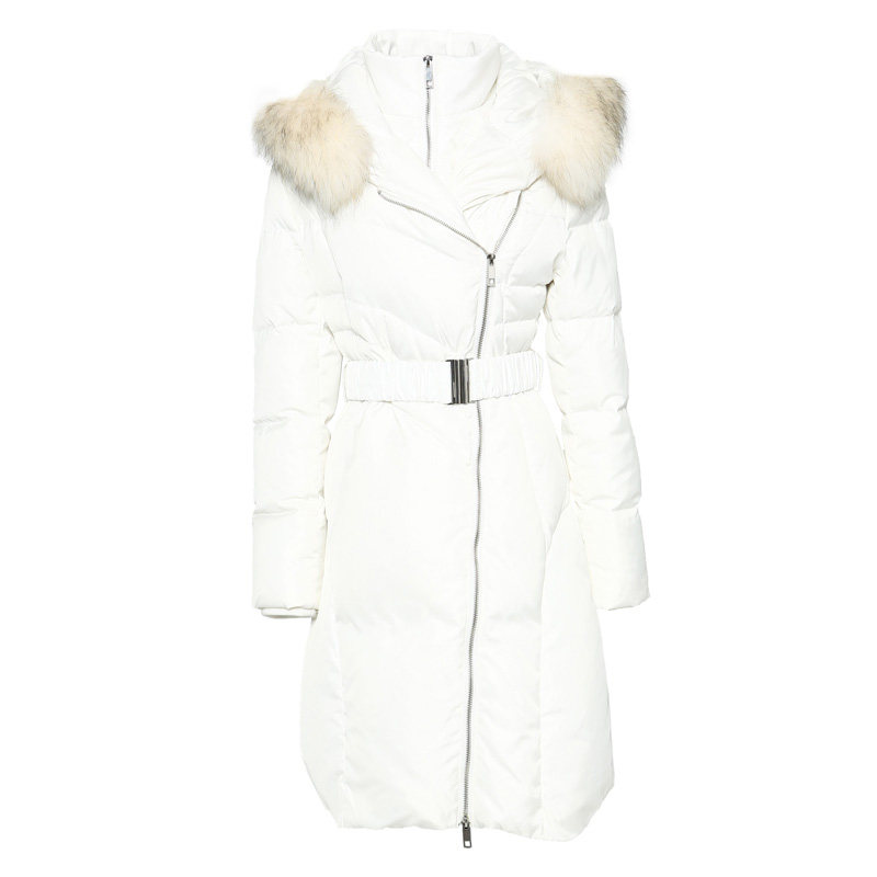 艾格冬季女装时尚百搭纯色白鸭绒 艾格银座羽绒服