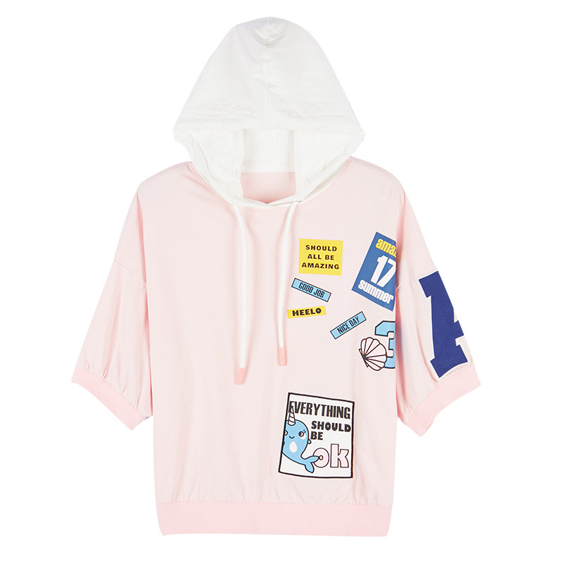 艾格春秋季女装时尚百搭宽松卫衣 艾格银座卫衣/绒衫