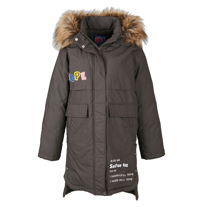 【断码s/m】艾格冬季百搭个性白鸭绒 艾格银座羽绒服