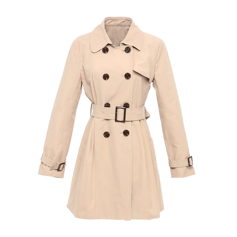 【断码l】艾格秋季新品女装长袖风衣 艾格银座风衣