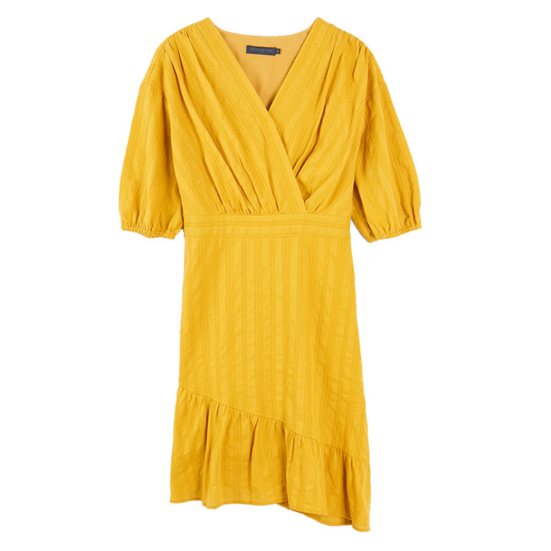 【断码s】艾格2020夏季新品连衣裙 艾格银座连衣裙