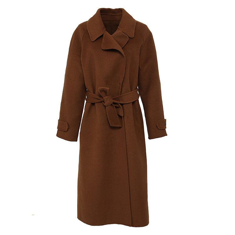 【断码m】艾格冬季女装时尚毛呢大衣 艾格银座毛呢外套