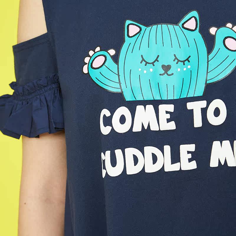 【断码l】艾格2020新款宽松女连衣裙 艾格银座连衣裙