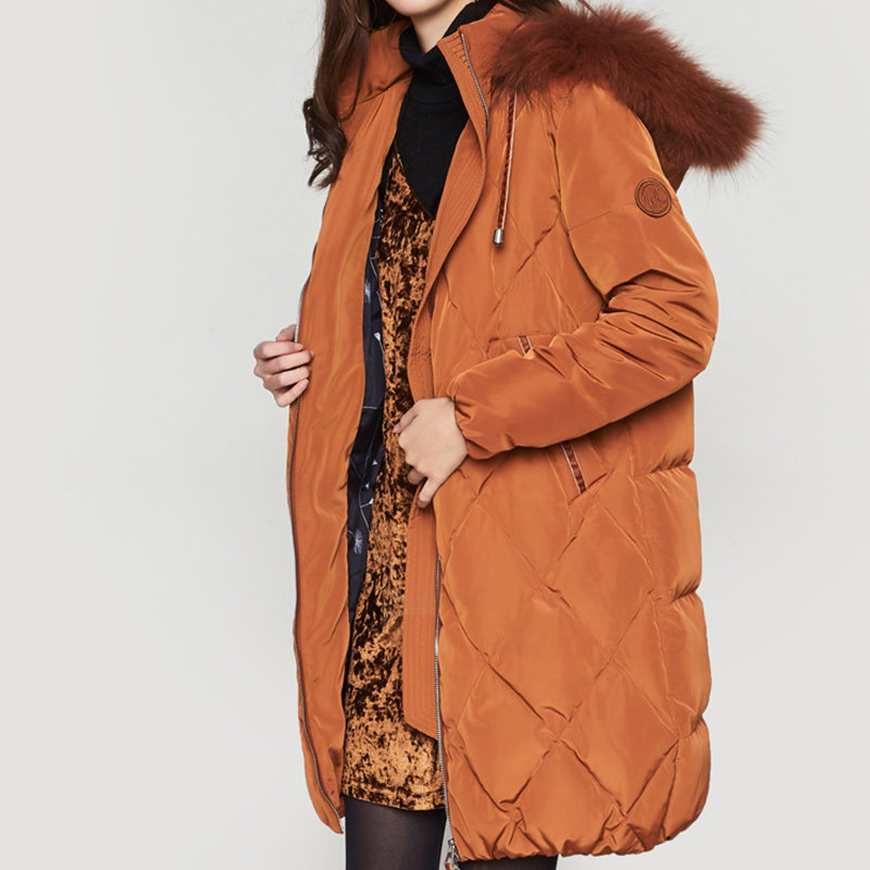 【断码l】艾格冬季女装加厚羽绒服 艾格银座羽绒服