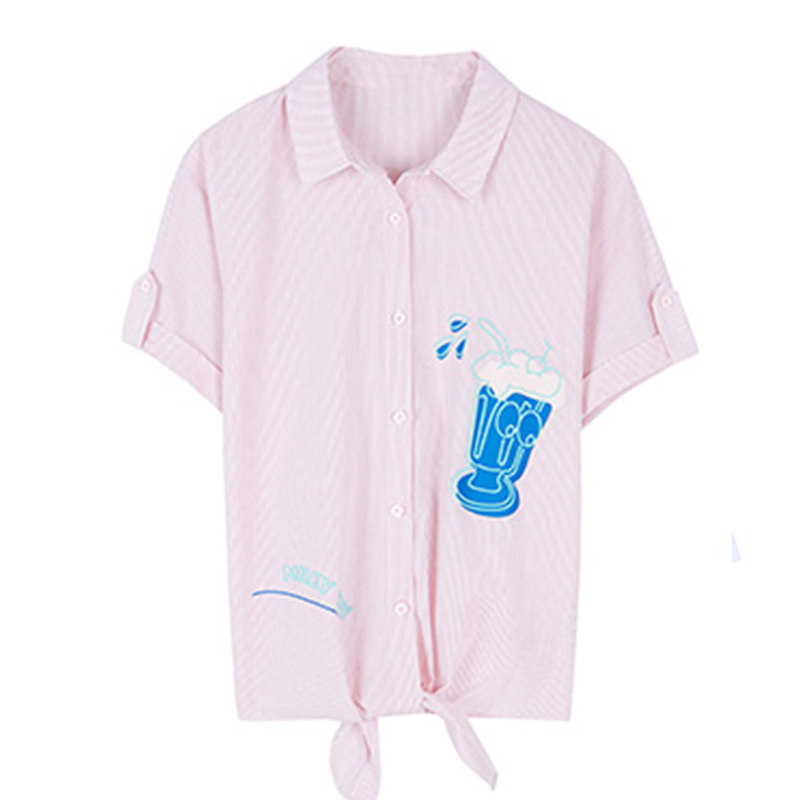 艾格2020夏季新款印花图案打底衫 艾格银座T恤