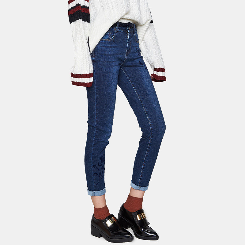 艾格2021 e203 艾格银座牛仔裤