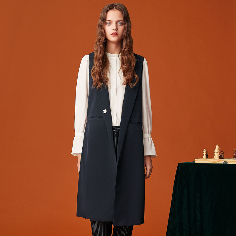 【艾格】2023春季新款女装休闲马甲 艾格银座马夹