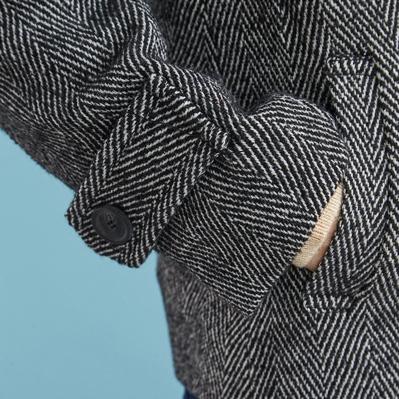 艾格2019冬季新品女装纯色西装领 艾格银座短外套