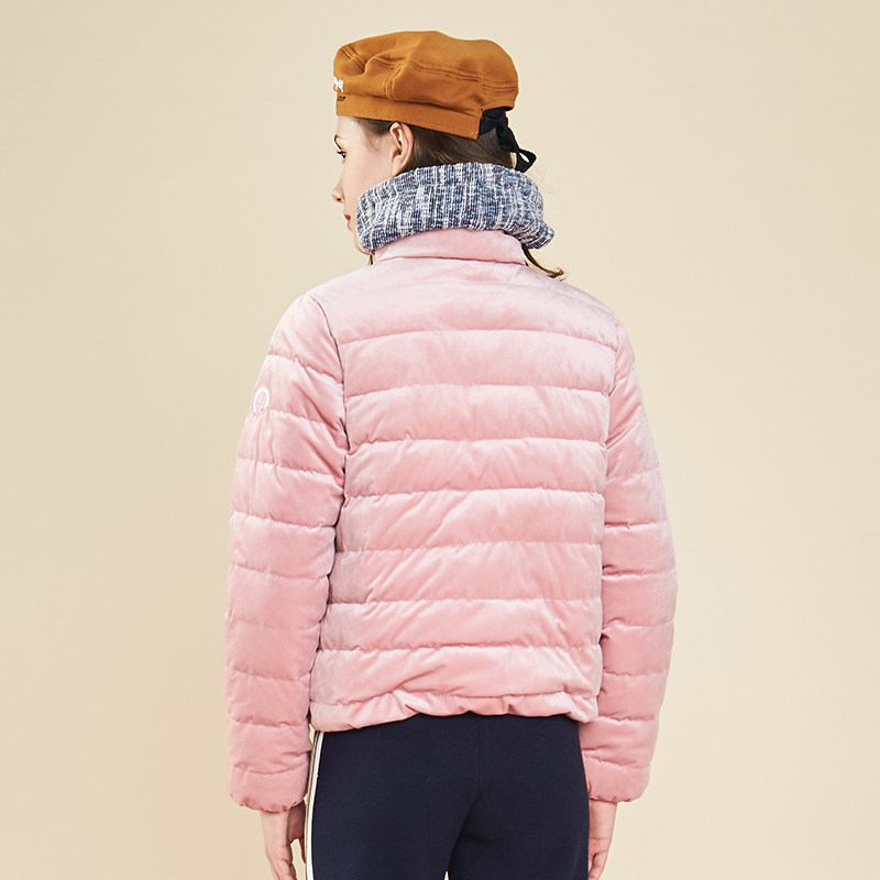 艾格冬季女装时尚官方修身保暖棉服 艾格银座棉衣/棉服