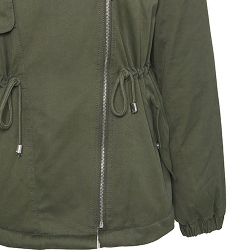 艾格秋冬季新款气质直筒连帽短外套 艾格银座短外套