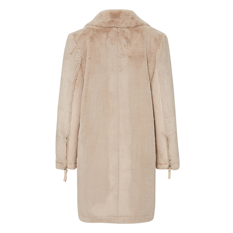 艾格冬季女装时尚百搭潮搭舒适大衣 艾格银座毛呢外套