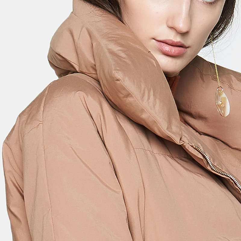 艾格冬季女装时尚百搭宽松羽绒服 艾格银座羽绒服