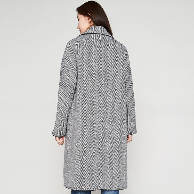 艾格冬季女装2020新款时尚毛呢大衣 艾格银座毛呢外套