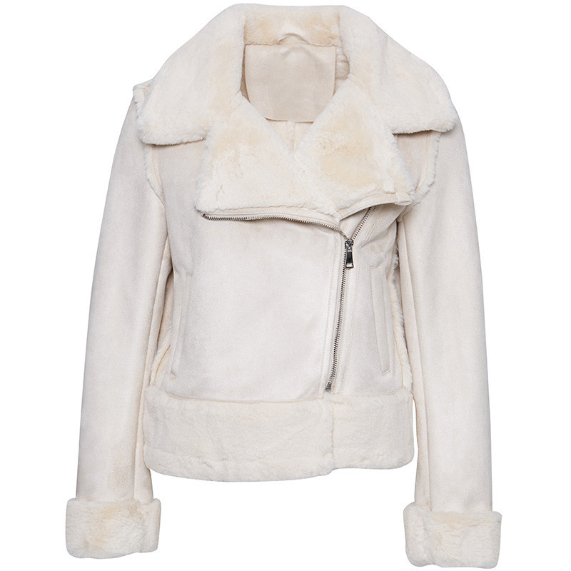 【断码s】艾格2019冬季新品女装纯色 艾格银座短外套