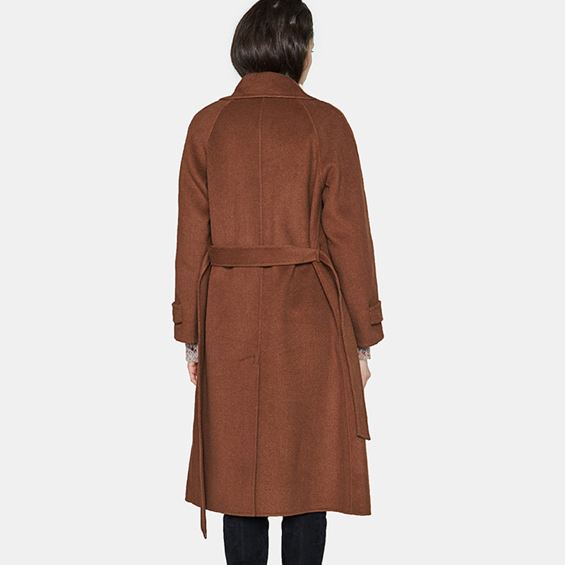 【断码m】艾格冬季女装时尚毛呢大衣 艾格银座毛呢外套