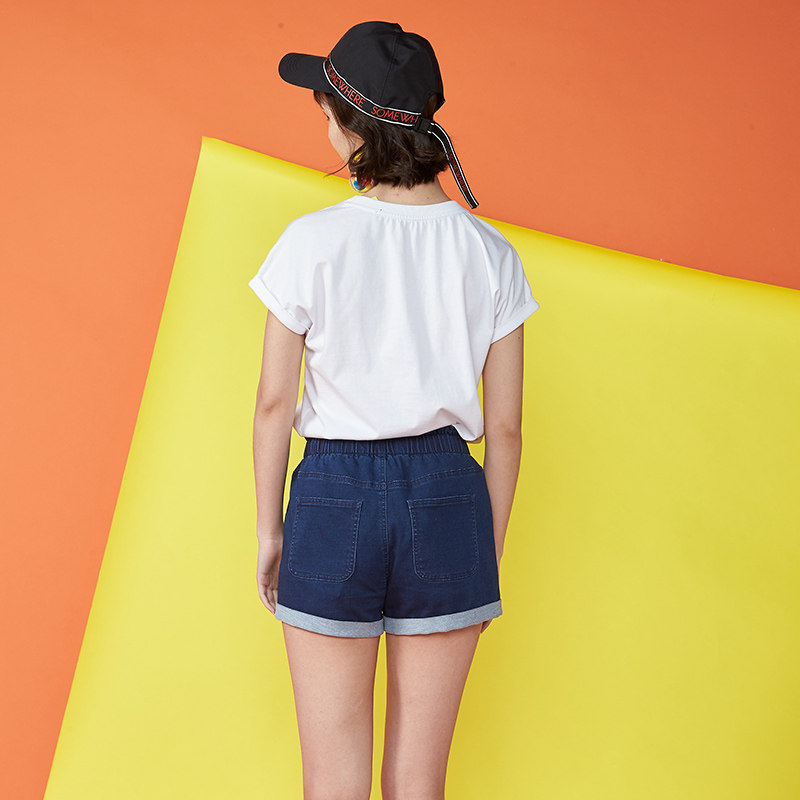 【断码s】艾格官方旗舰店2020 t恤 艾格银座T恤