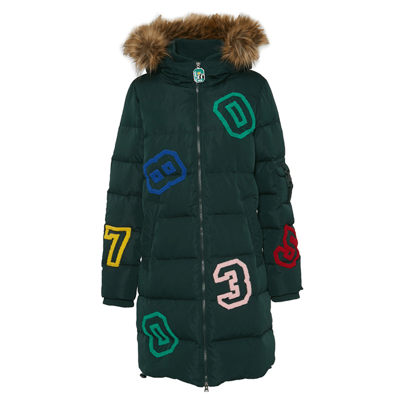 艾格冬季女装时尚百搭加厚白鸭绒 艾格银座羽绒服