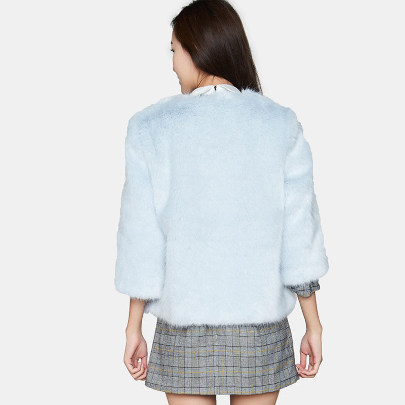 【断码l】艾格冬季女装官方旗舰店 艾格银座短外套