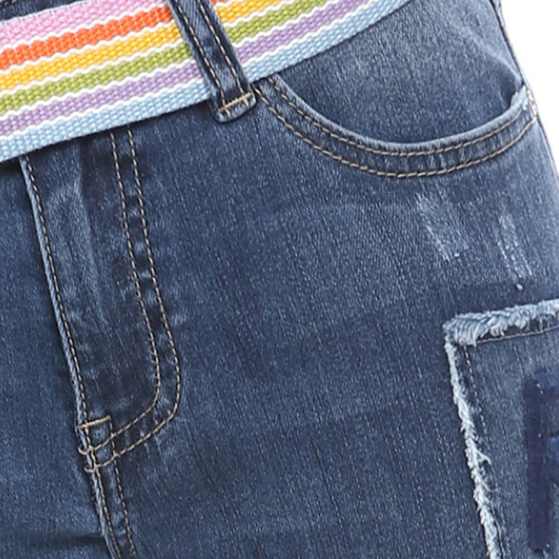 艾格官方旗舰店2020夏季时尚牛仔裤 艾格银座牛仔裤