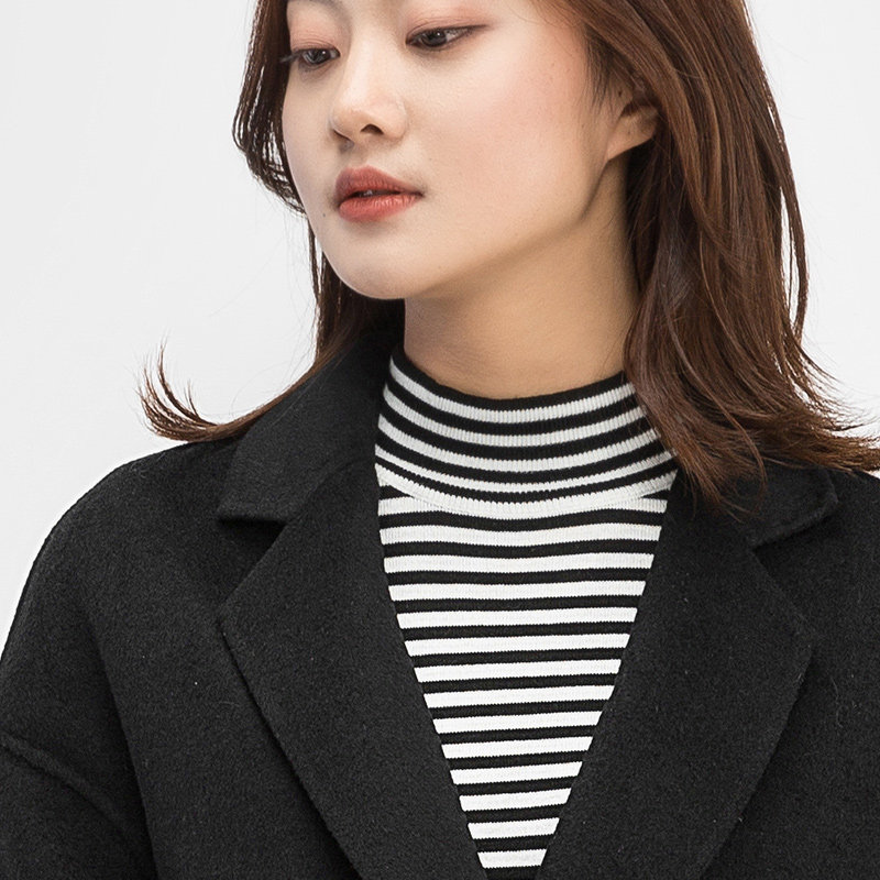 【断码m】艾格冬装女装时尚毛呢大衣 艾格银座毛呢外套