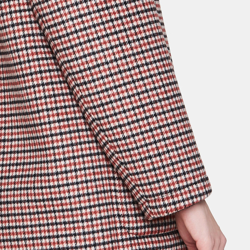 【断码l】艾格春秋季女装毛呢大衣 艾格银座毛呢外套