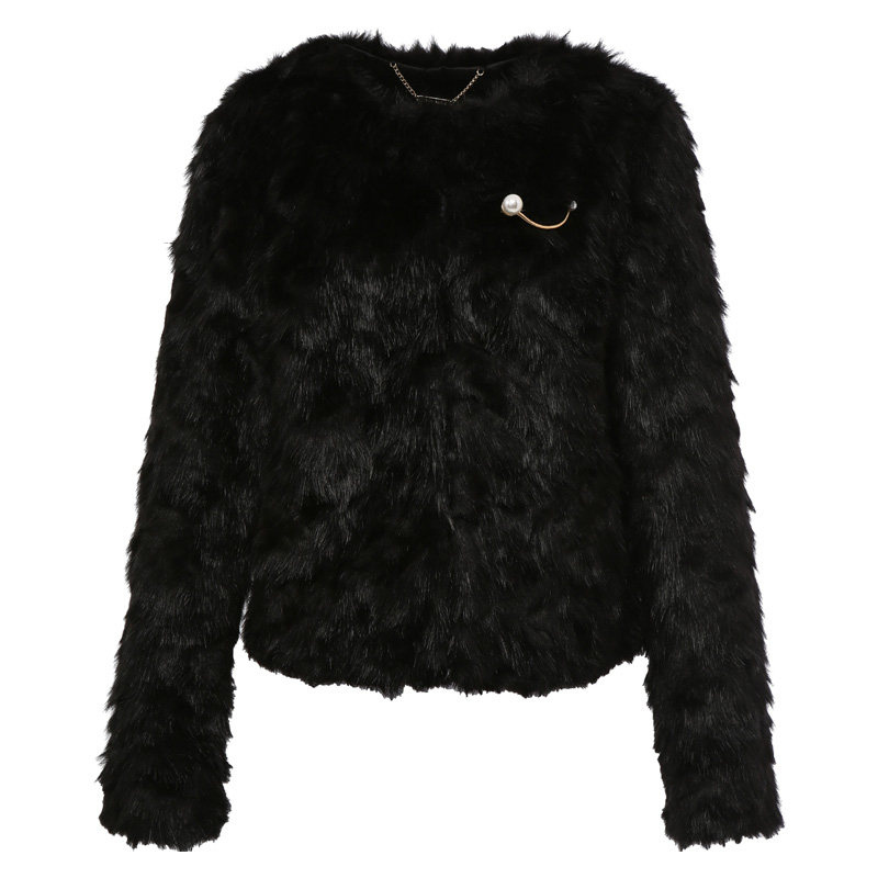 艾格2019冬季新品女装时尚百搭时髦 艾格银座短外套