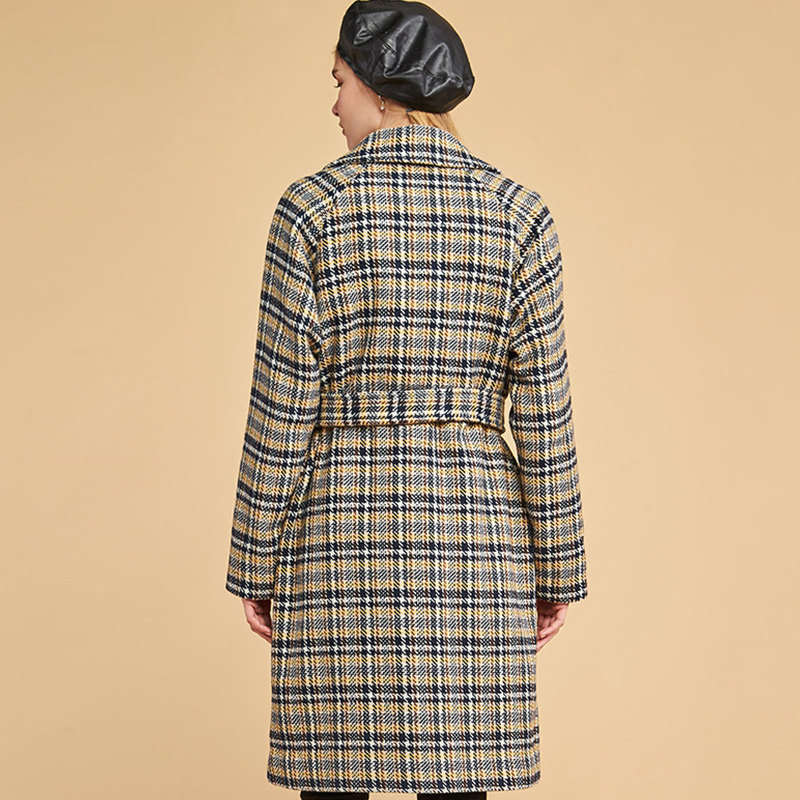 艾格冬季女装官方旗舰店女毛呢大衣 艾格银座毛呢外套