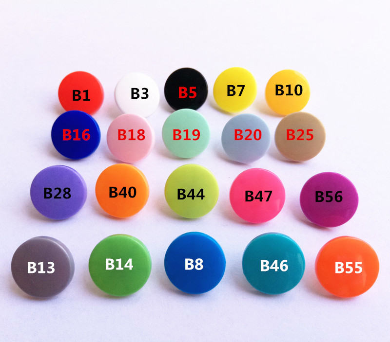 华联 T5 12.4mm环保塑料磨砂/亚光/砂面的四合扣暗扣摁扣1000套 - 图3