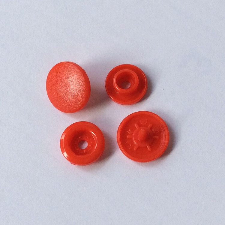 华联 T5 12.4mm环保塑料磨砂/亚光/砂面的四合扣暗扣摁扣1000套 - 图1