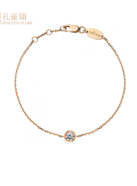 红绳女士克拉圆形手链