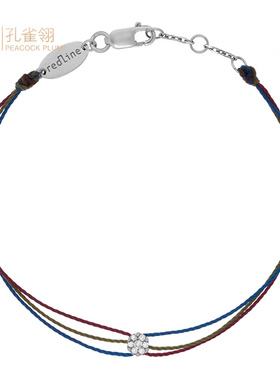 红绳女士克拉圆形钻石延长链