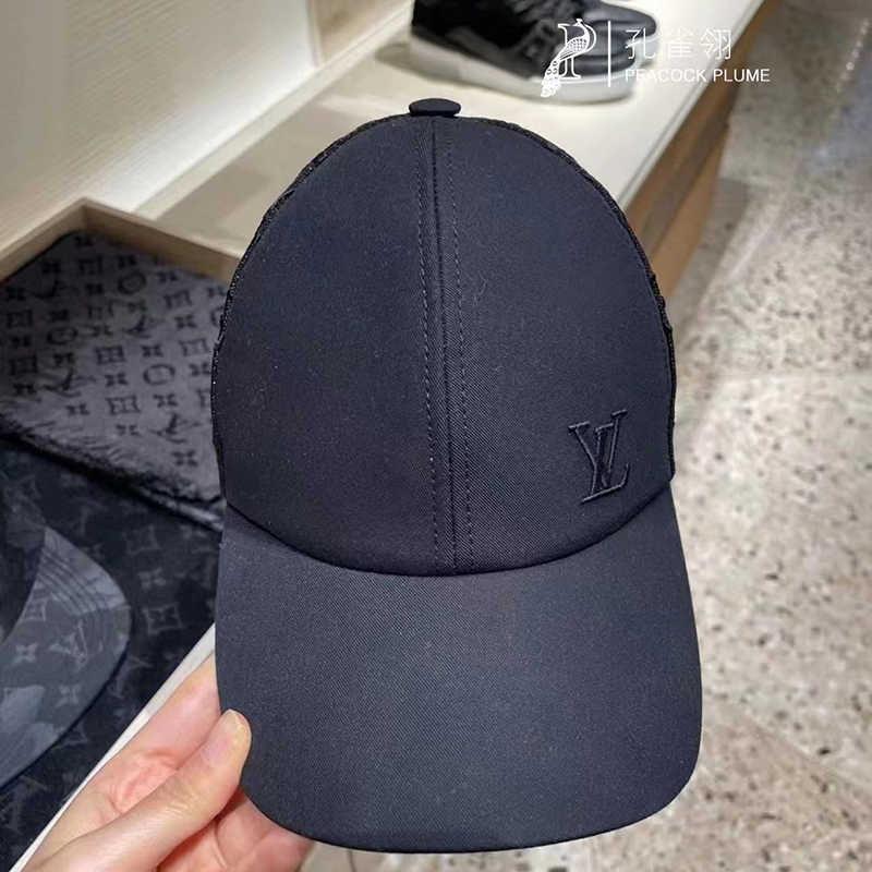 Shop Louis Vuitton Monogram mesh baseball cap (M77115, M77114) by