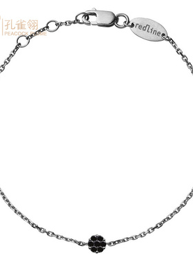 红绳男士配饰克拉黑钻手链