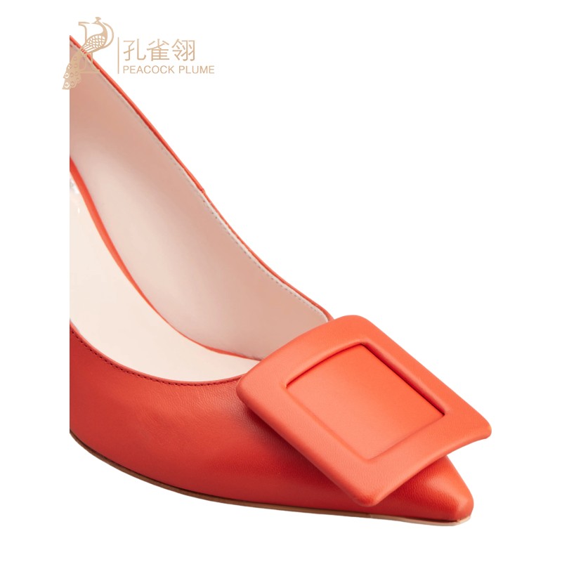RogerVivier/罗杰维维亚女鞋Nappa皮革搭扣细漆面高跟鞋新款-图2