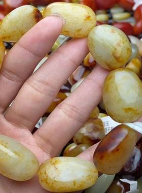 枣红皮原石籽料手串手链