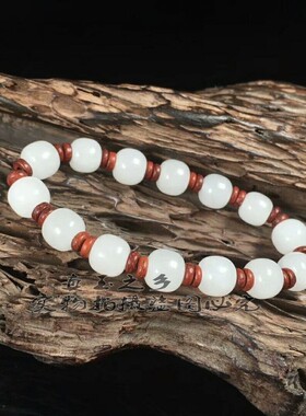 女款羊脂级桶珠新疆和田玉送证