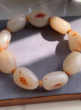 红沁皮随型原石籽料手串手链