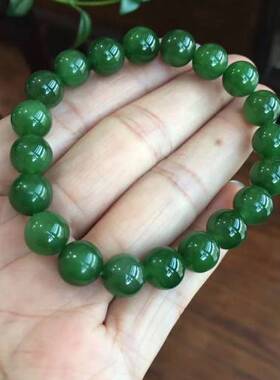 天然手串女款新疆和田玉送证书