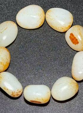 保真正品和田玉手链男款