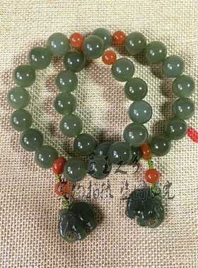 男女款转运珠手串新疆和田玉包邮