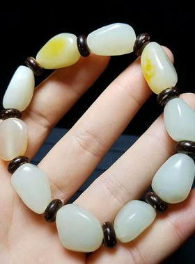 原石手链男女款新疆和田玉送证书