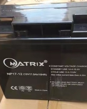 MATRIX蓄电池NP12-12V7Ah12Ah17A24A40A100应急消防直流屏UPS