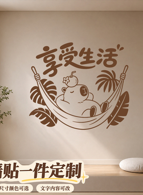 冰箱墙贴ins风温馨镜面贴镂空自拍气氛橱窗贴有趣贴画门贴定制