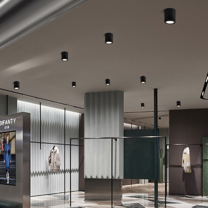 led明装筒灯4寸5寸6寸8寸大圆筒灯吸顶式COB射灯商场工程吊装筒灯,淘宝优惠券,粉丝福利购,淘宝优惠卷