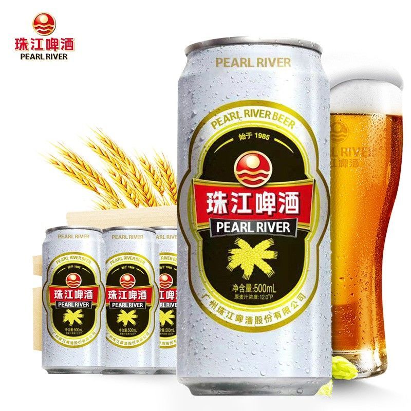 珠江啤酒经典老珠江整箱500ml*12罐拉格黄啤批发聚会官方旗舰店 - 图2